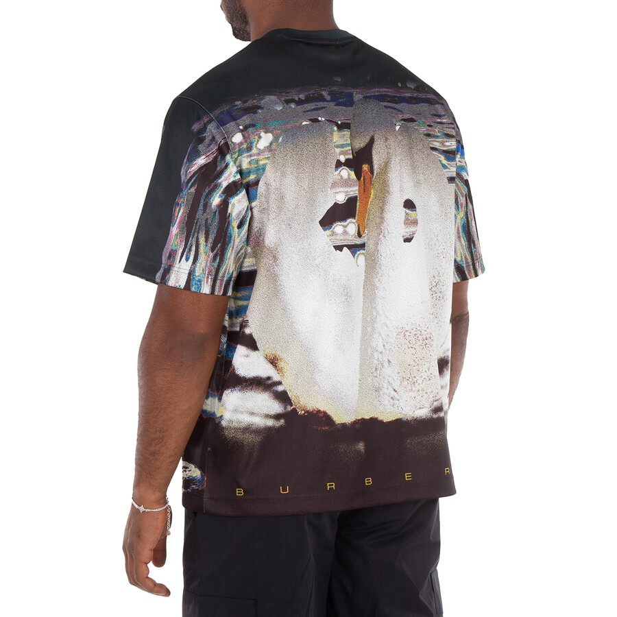 Burberry Crew Neck Graphic Print T-Shirt - 5
