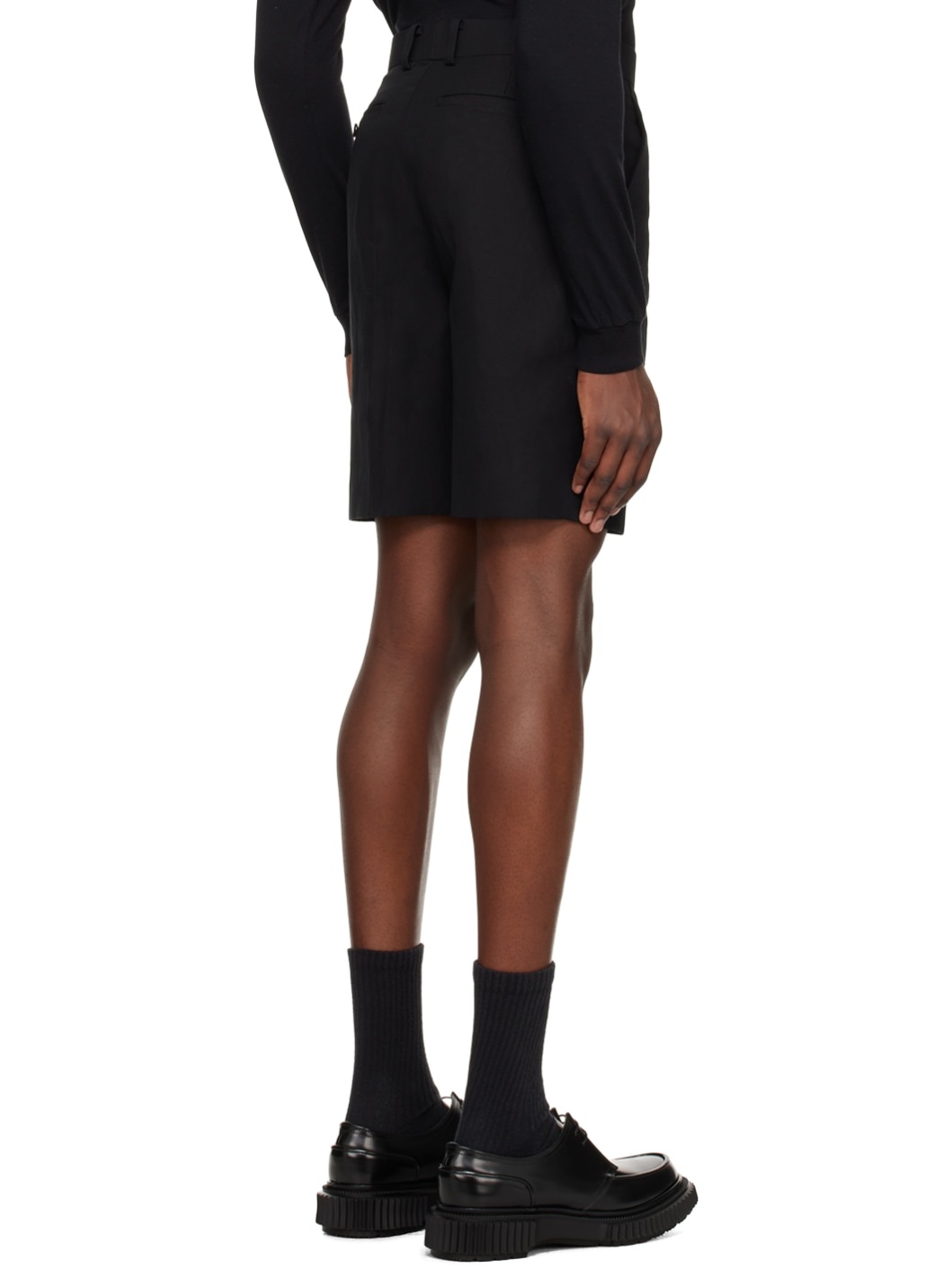 Black Hard Twist Finx Shorts - 3