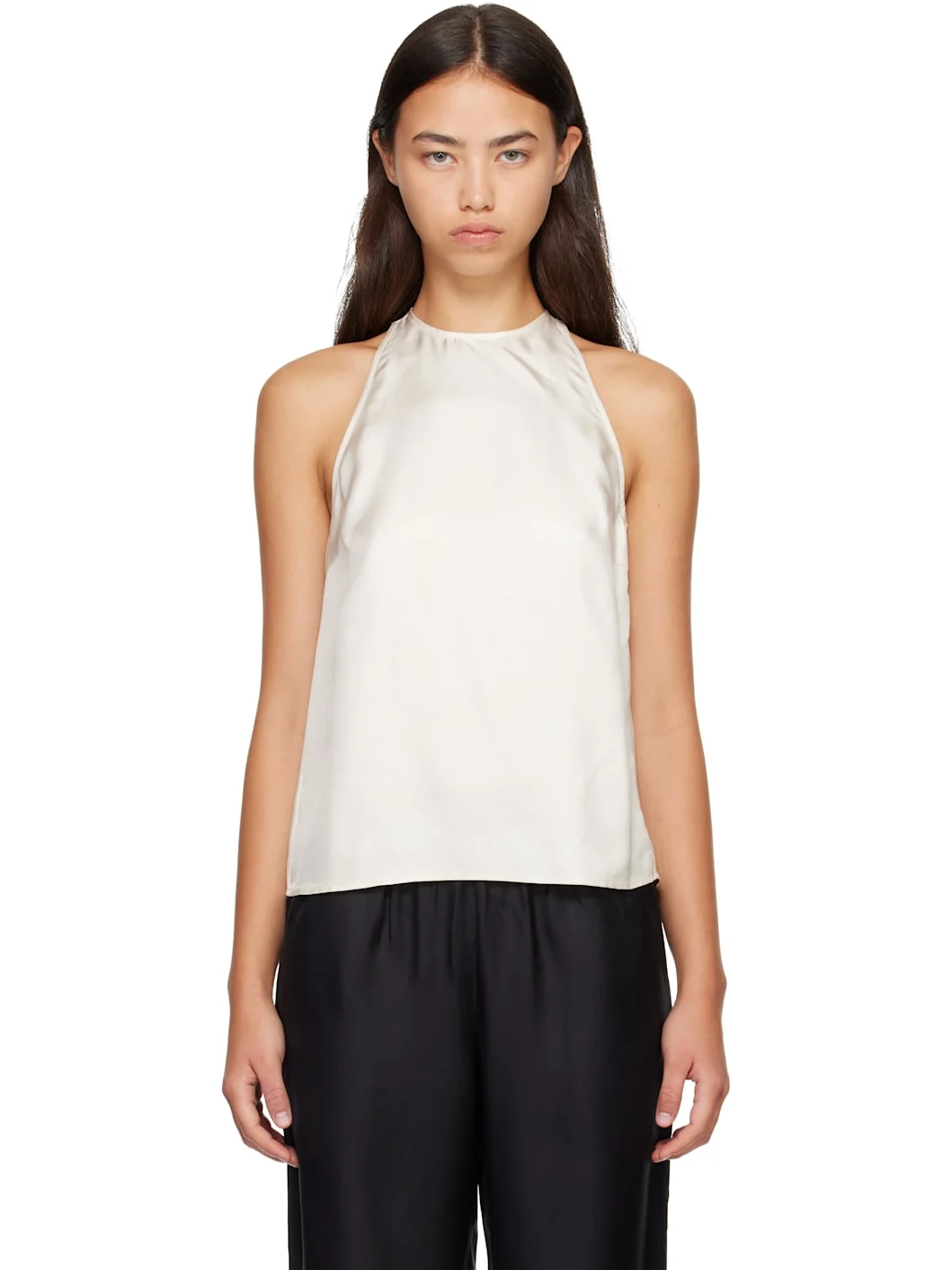 Off-White CAMI Silk Twill Cape Top - 1