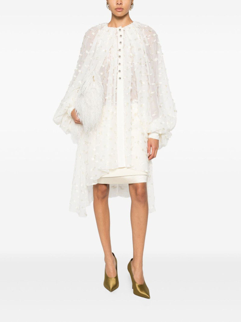 Lanvin button-fastening ruffled blouse outlook