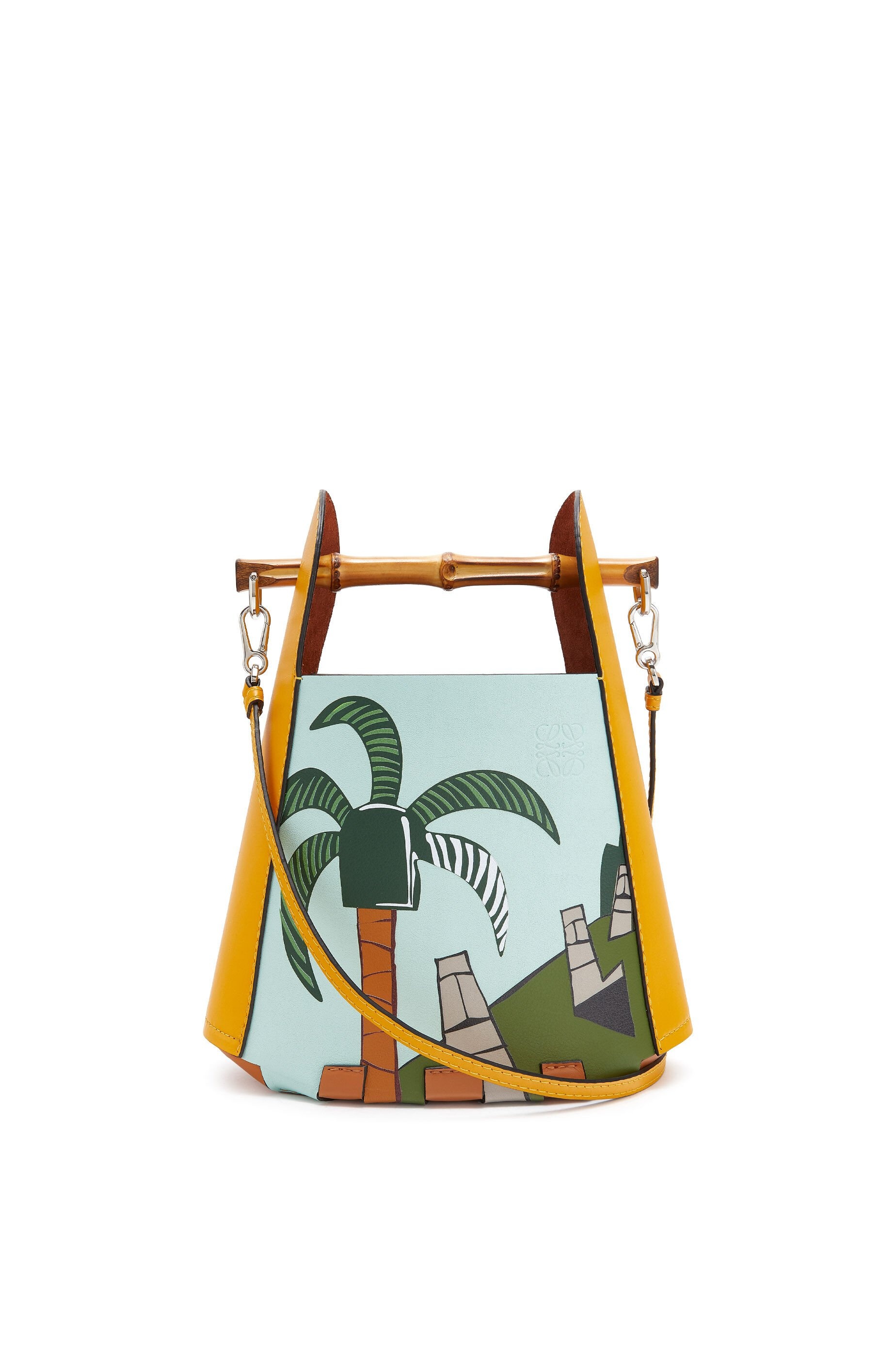 Easter Island Bamboo Bucket bag in calfskin - 1