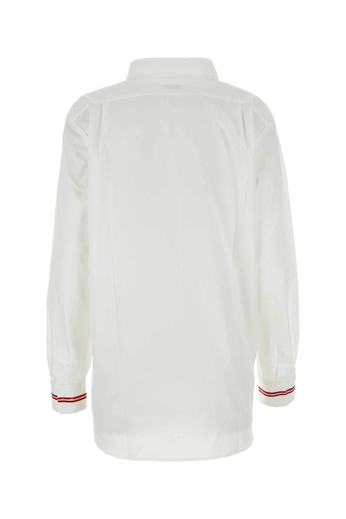Dries Van Noten Women White Poplin Shirt - 2