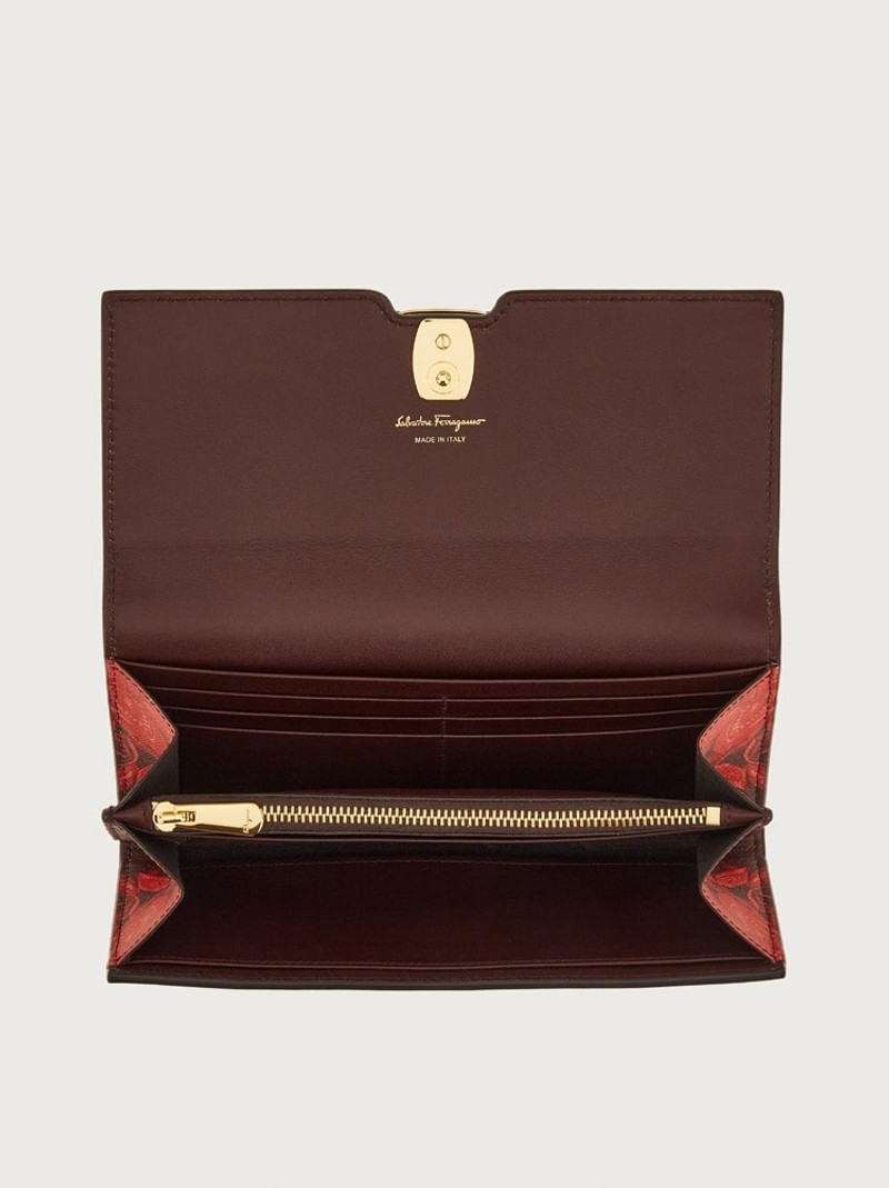 FERRAGAMO VARA BOW CONTINENTAL WALLET outlook