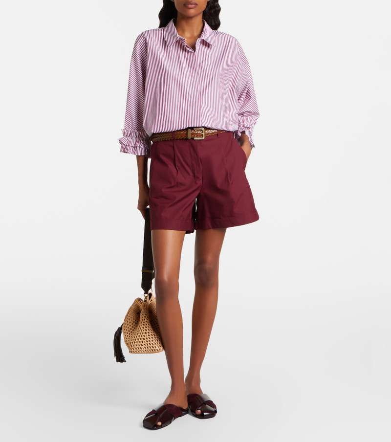 'S Max Mara Cotton poplin shorts outlook