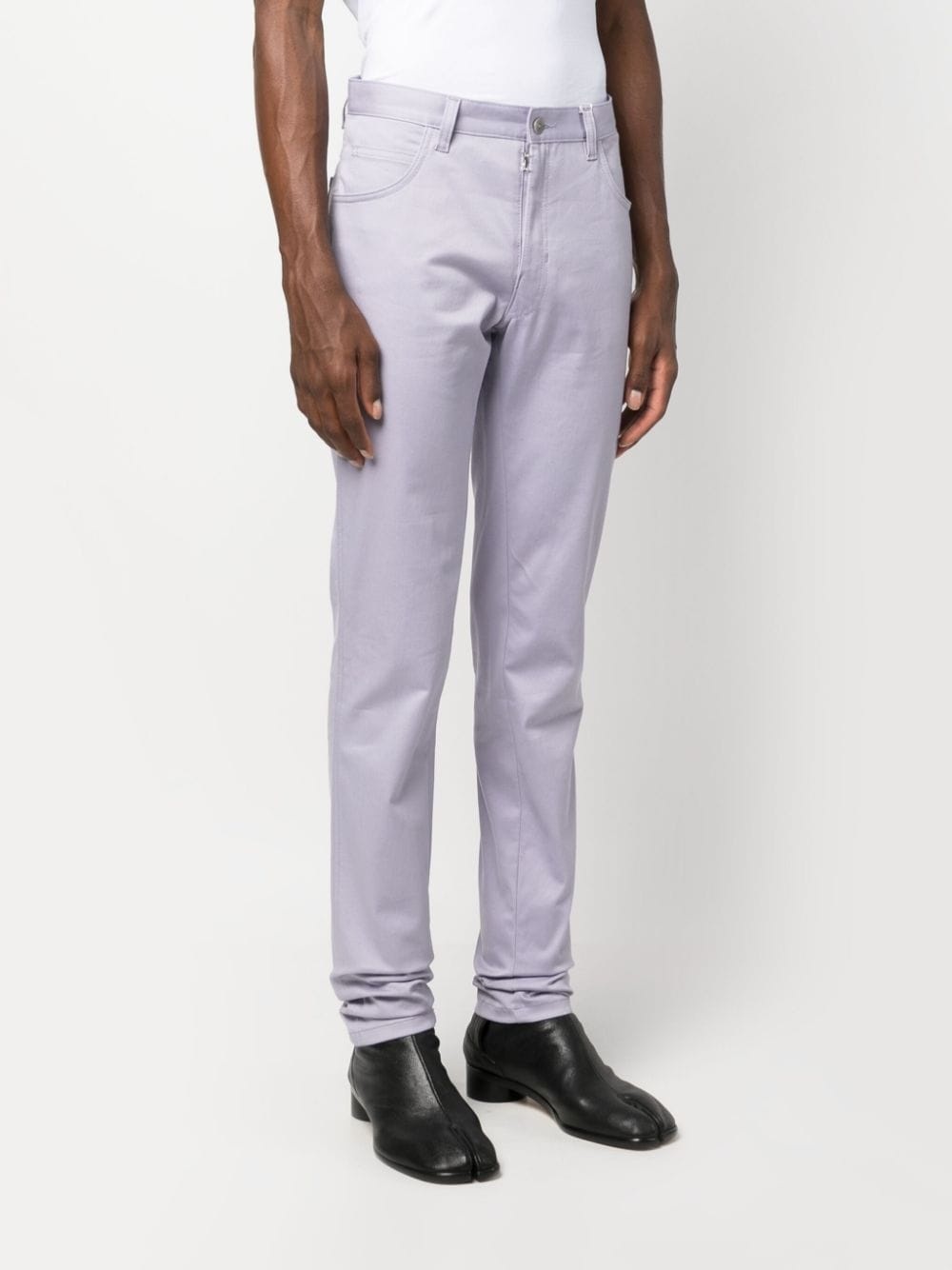 straight-leg chino trousers - 3