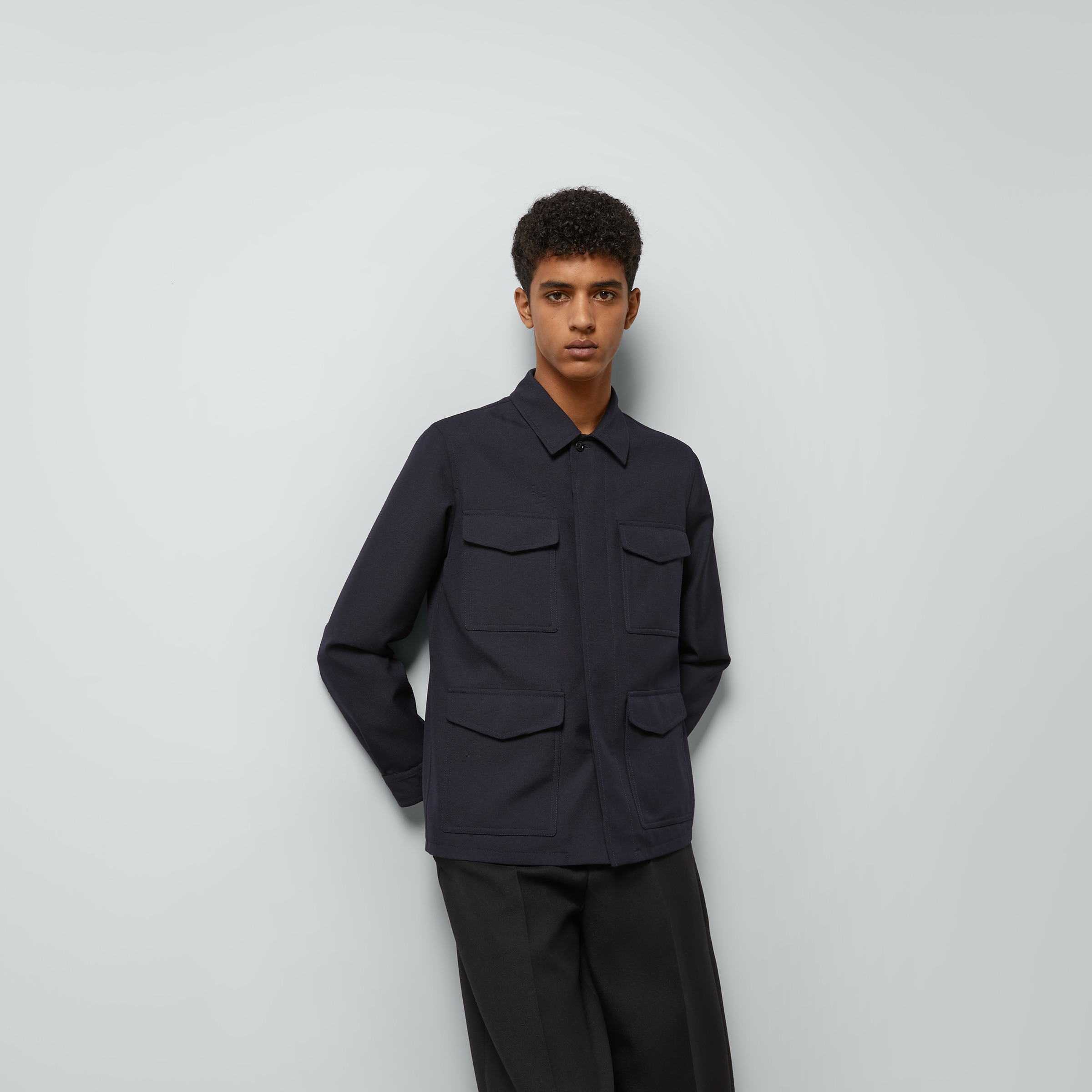 Wool twill jacket - 5
