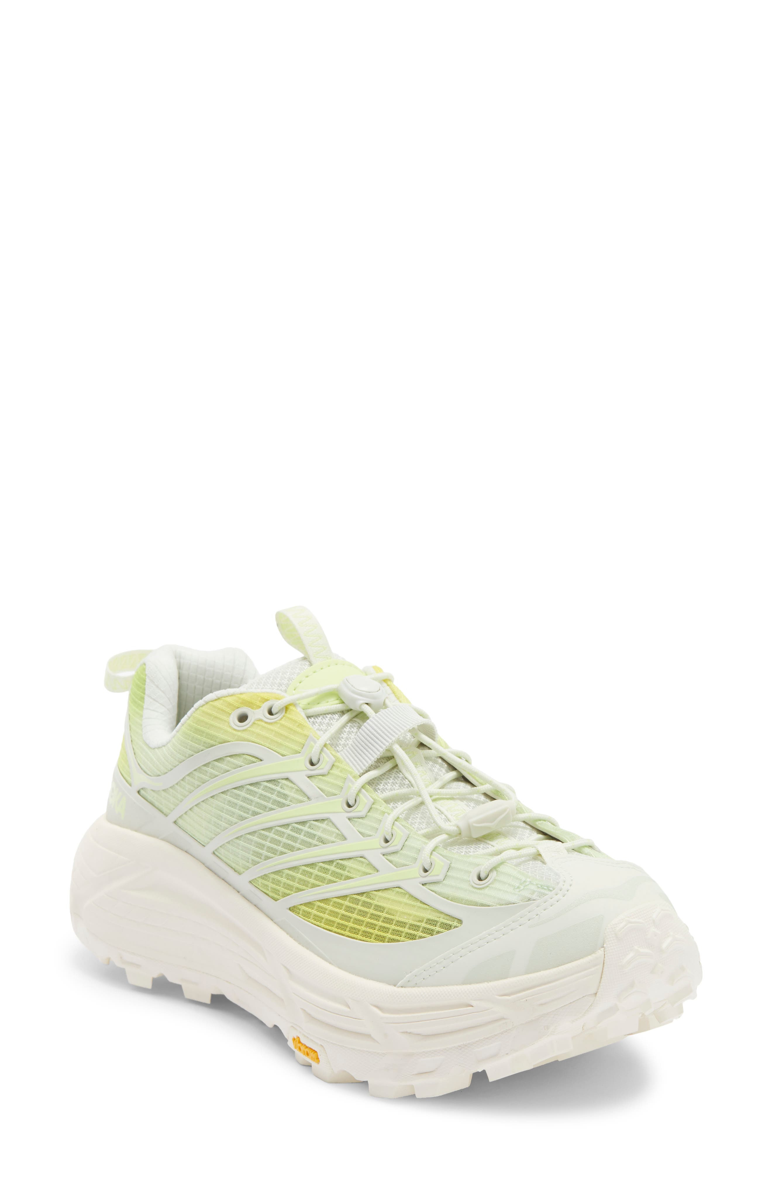 HOKA Gender Inclusive Mafate Three2 Grid Sneaker in Truffle Salt /Lemon at Nordstrom - 1