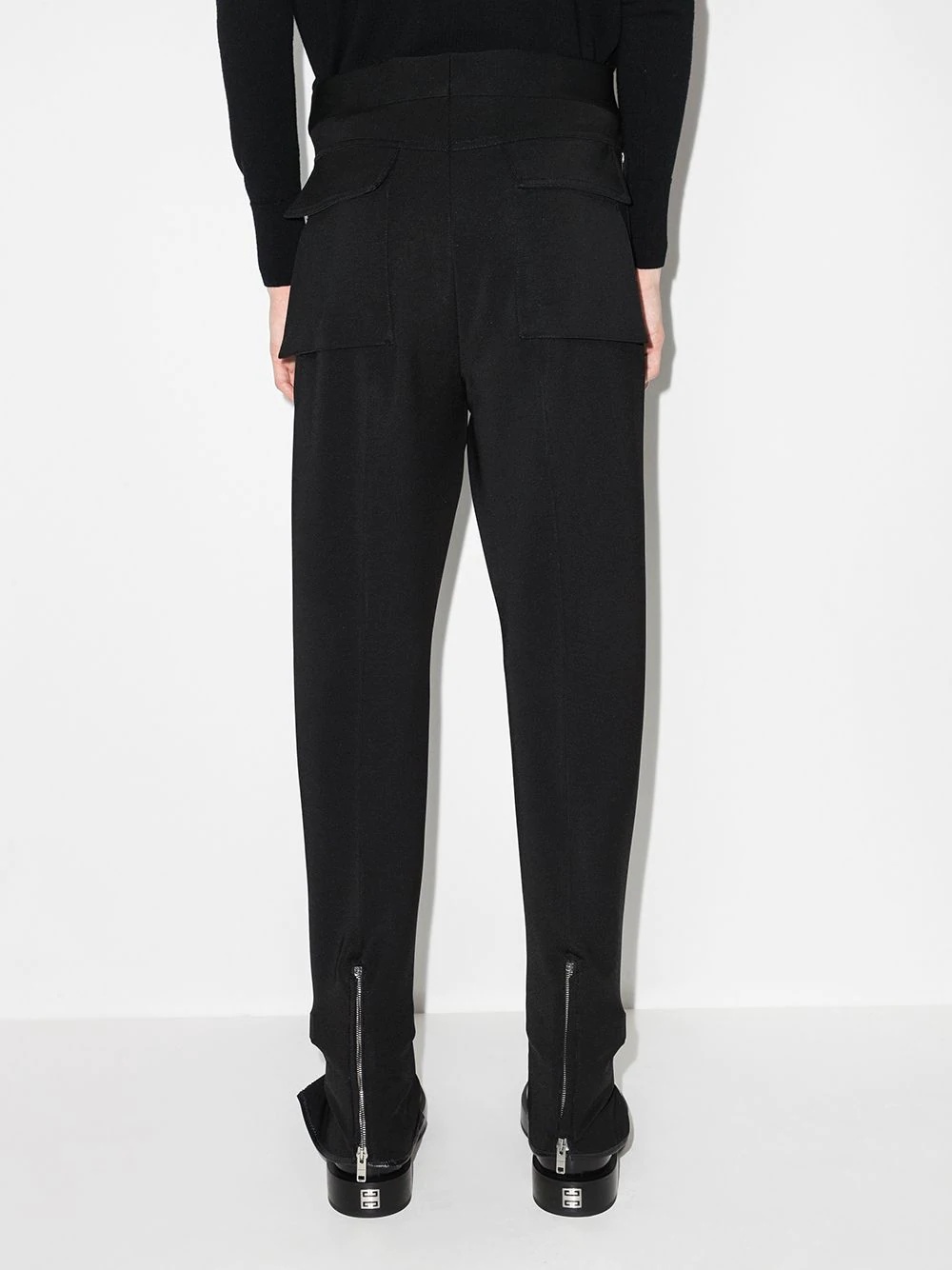 zip-cuff skinny trousers - 3