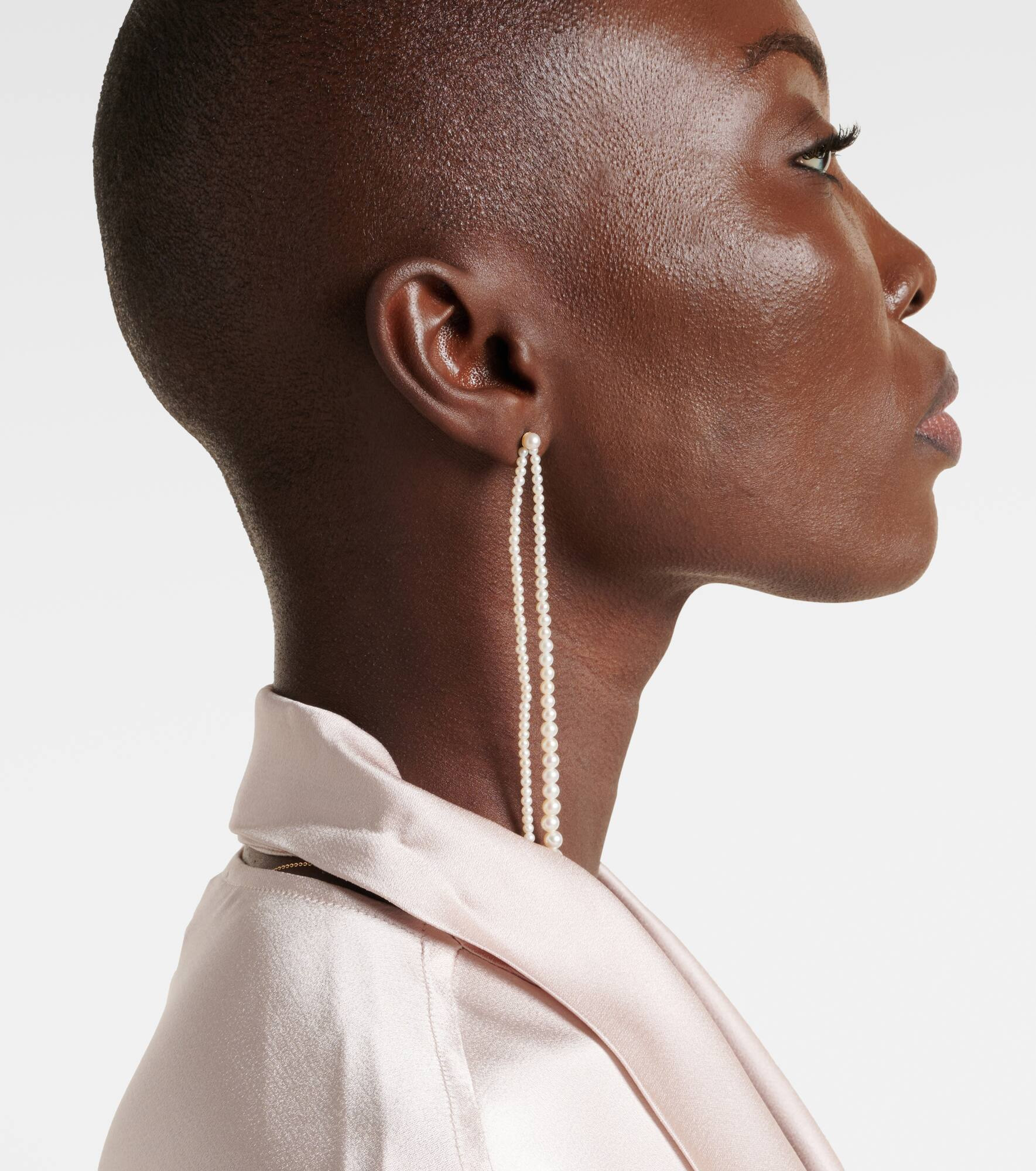 Promenade De Perles 14kt gold pearl drop earrings - 3