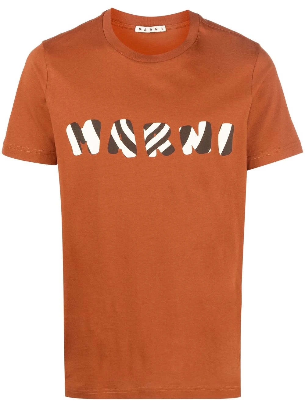 striped logo-print T-shirt - 1