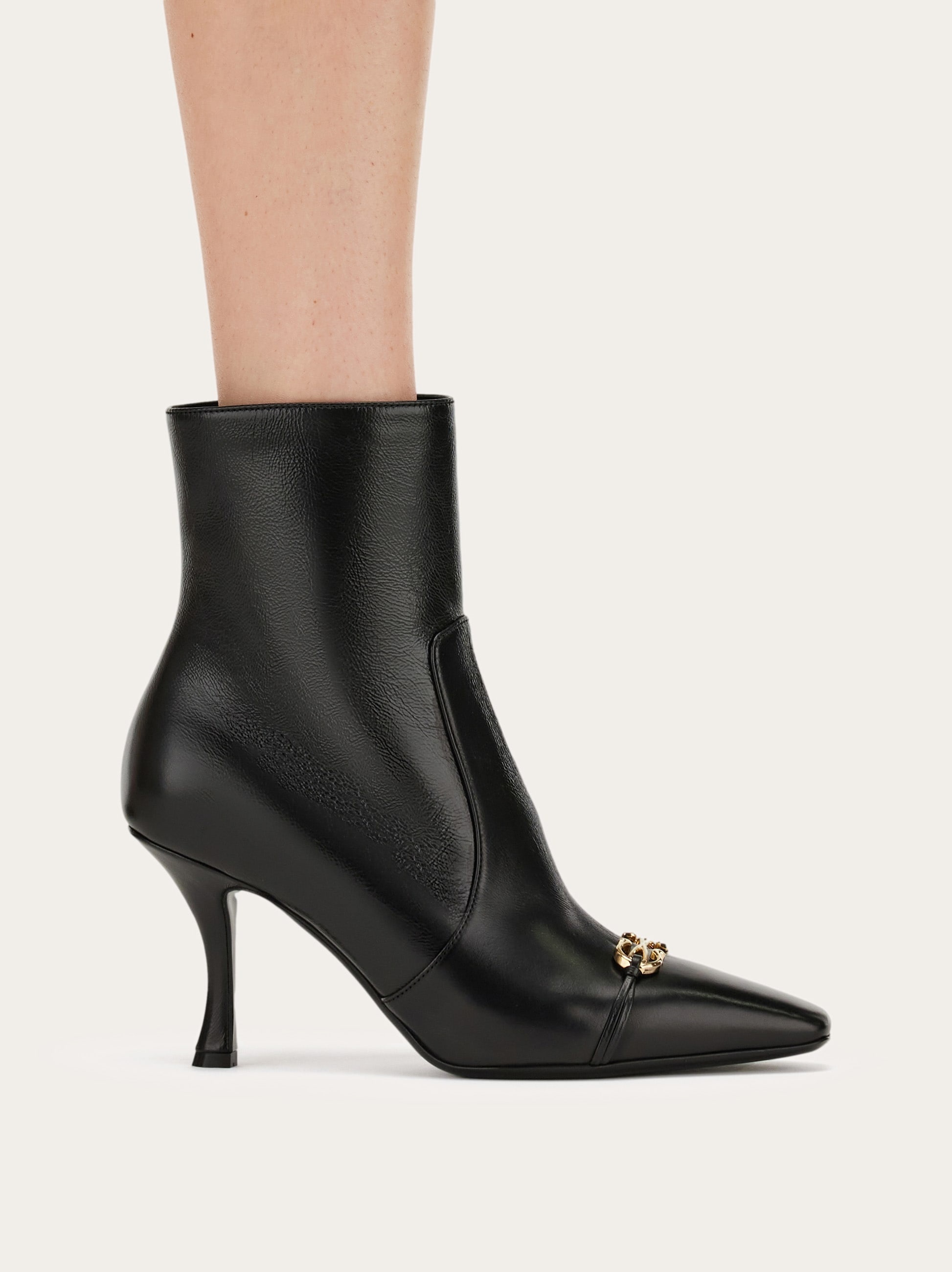 Gancini buckle ankle boot - 3