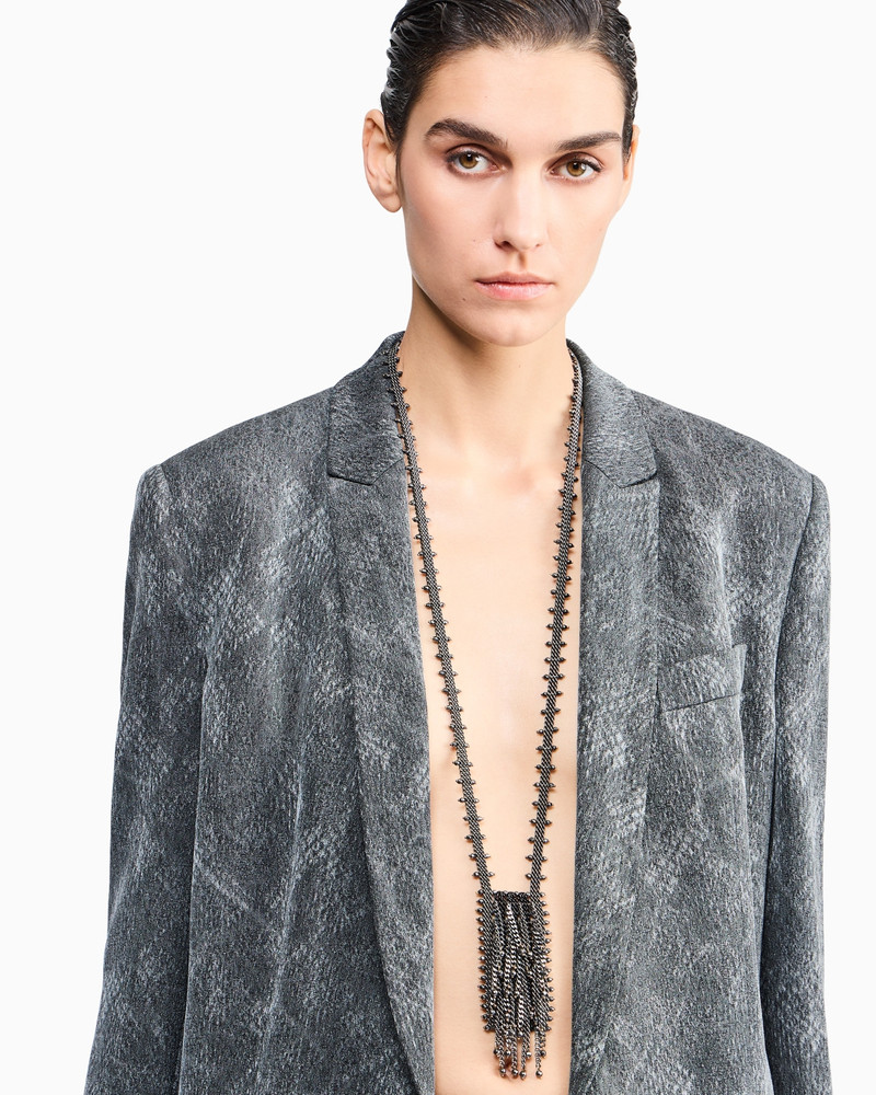NECKLACE IN ALUMINUM AND PYRITE WITH BRONZE AND SILVER 3