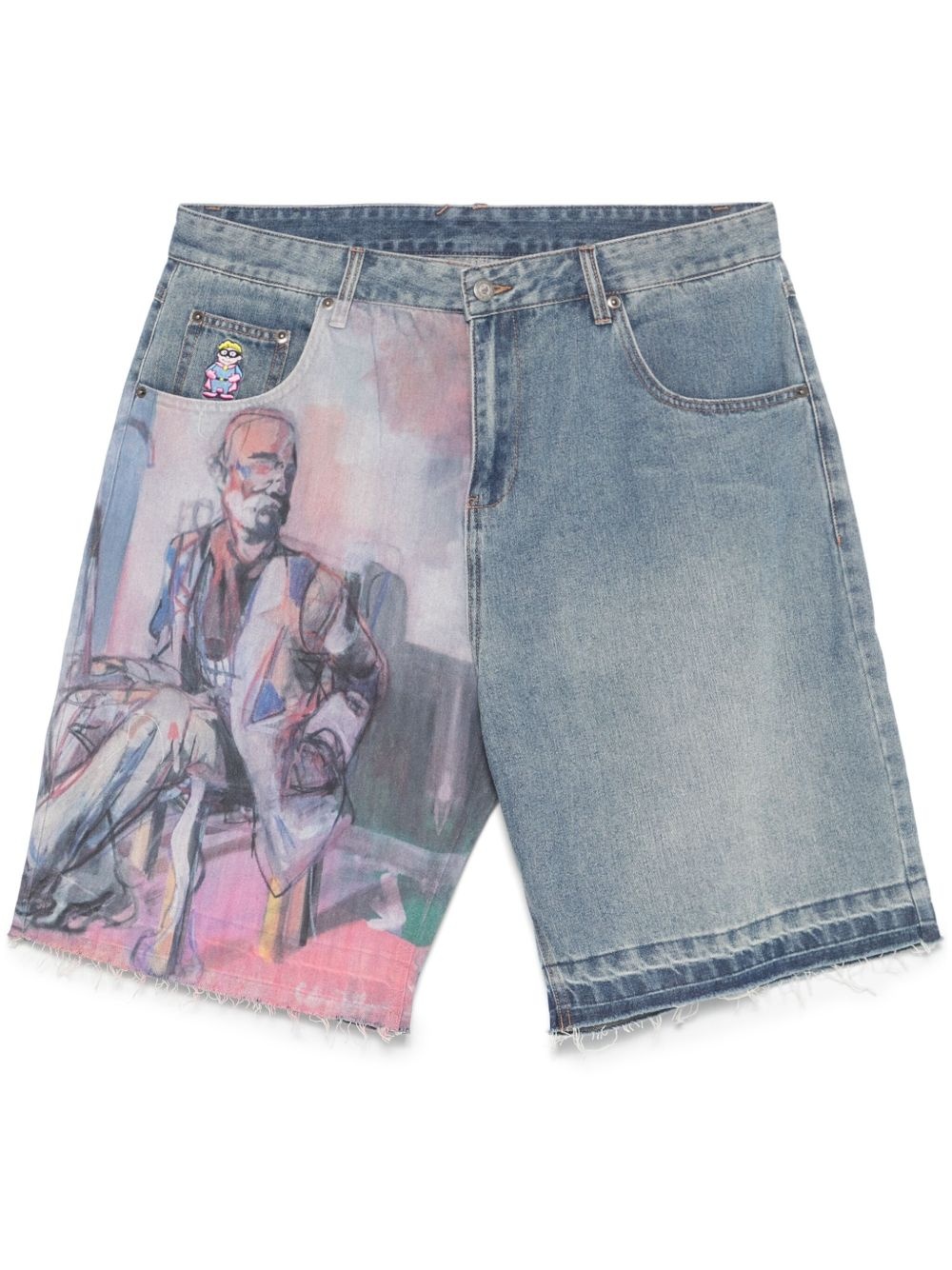painted-panel shorts - 1