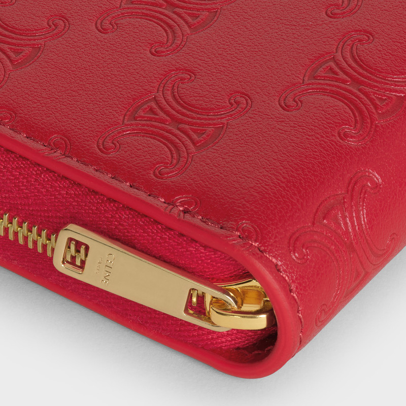 COMPACT WALLET  IN  EMBOSSED SMOOTH CALFSKIN 5