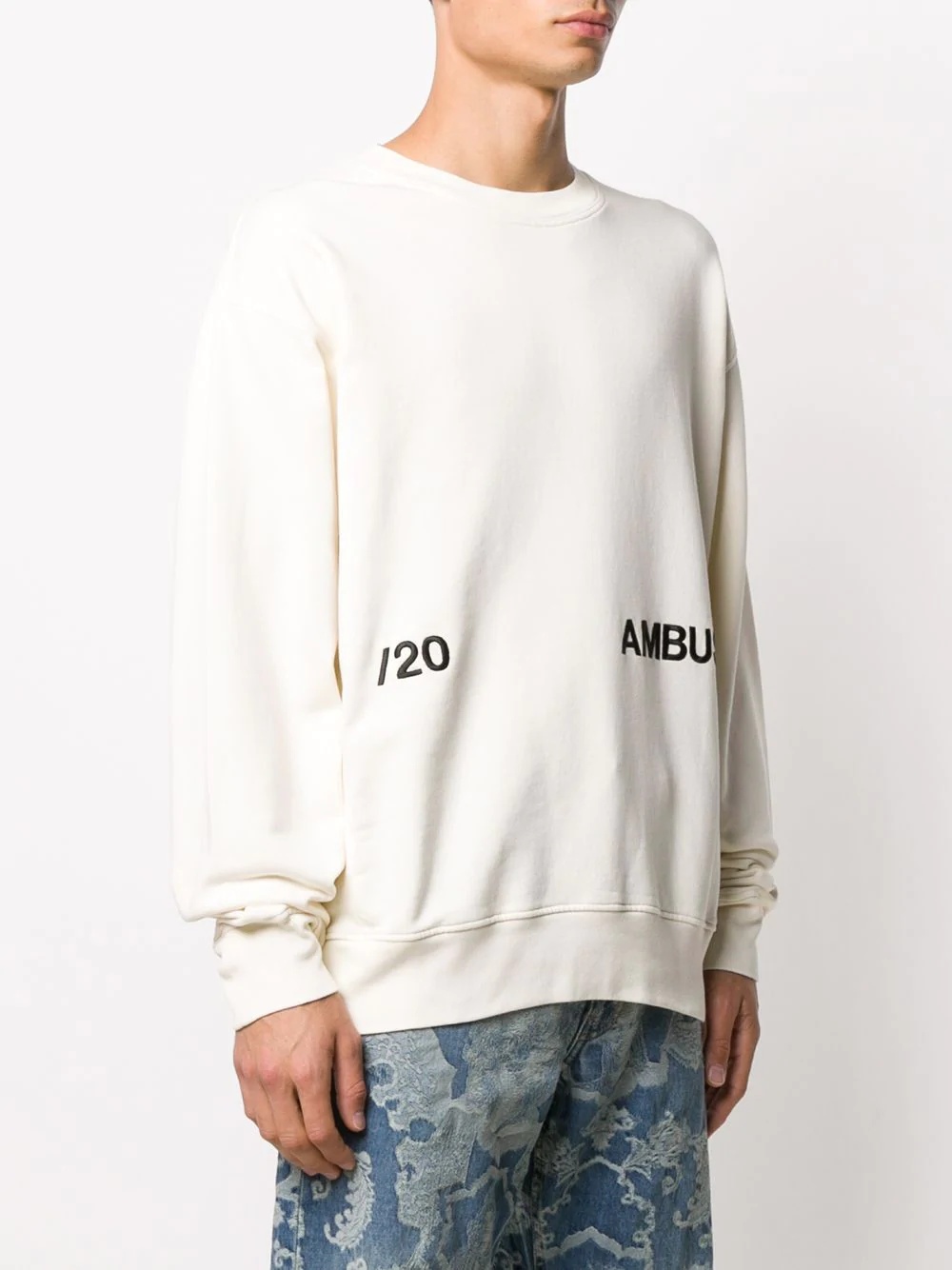 embroidered logo sweatshirt - 4