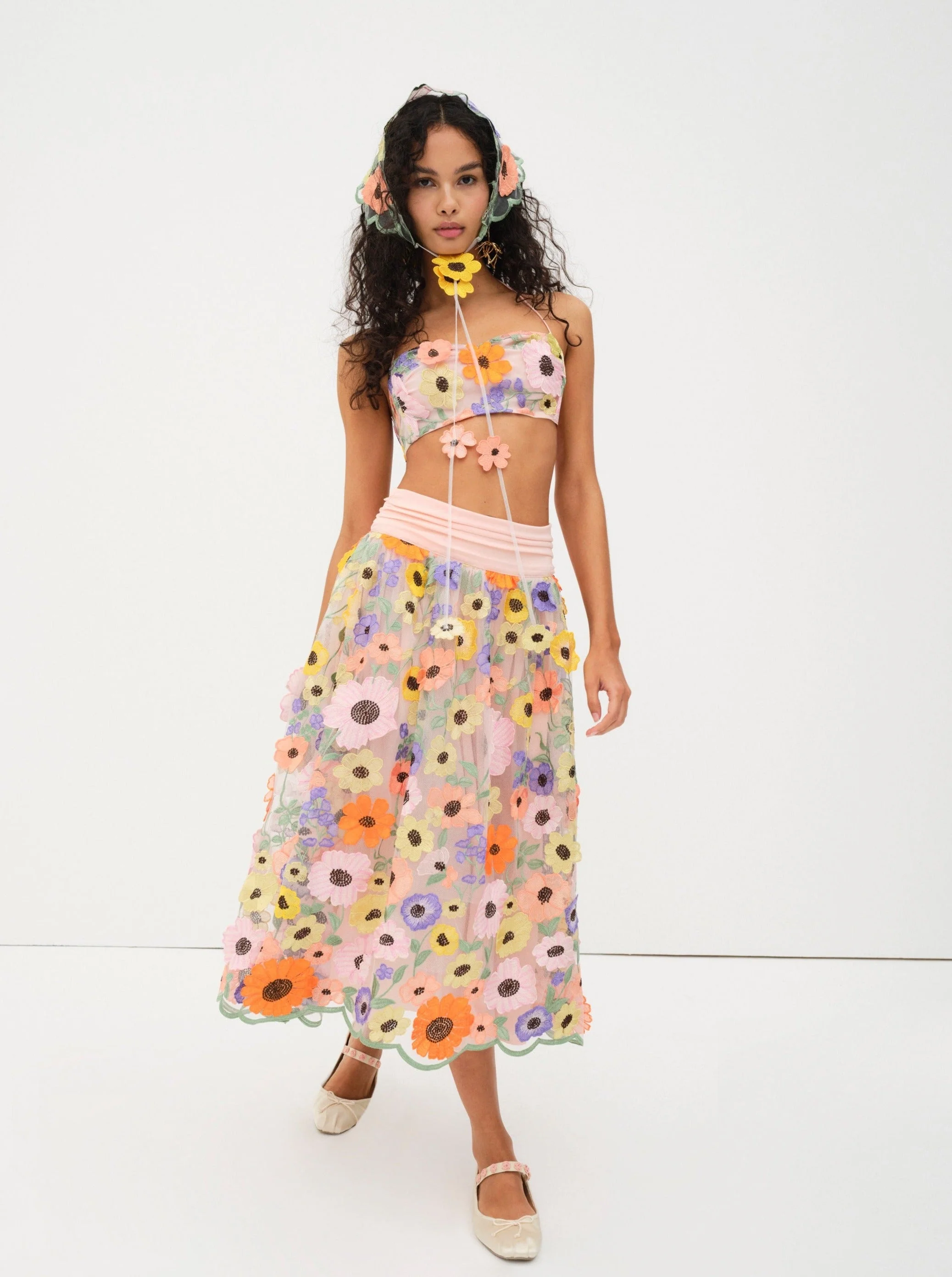 Fiore Midi Skirt - 1
