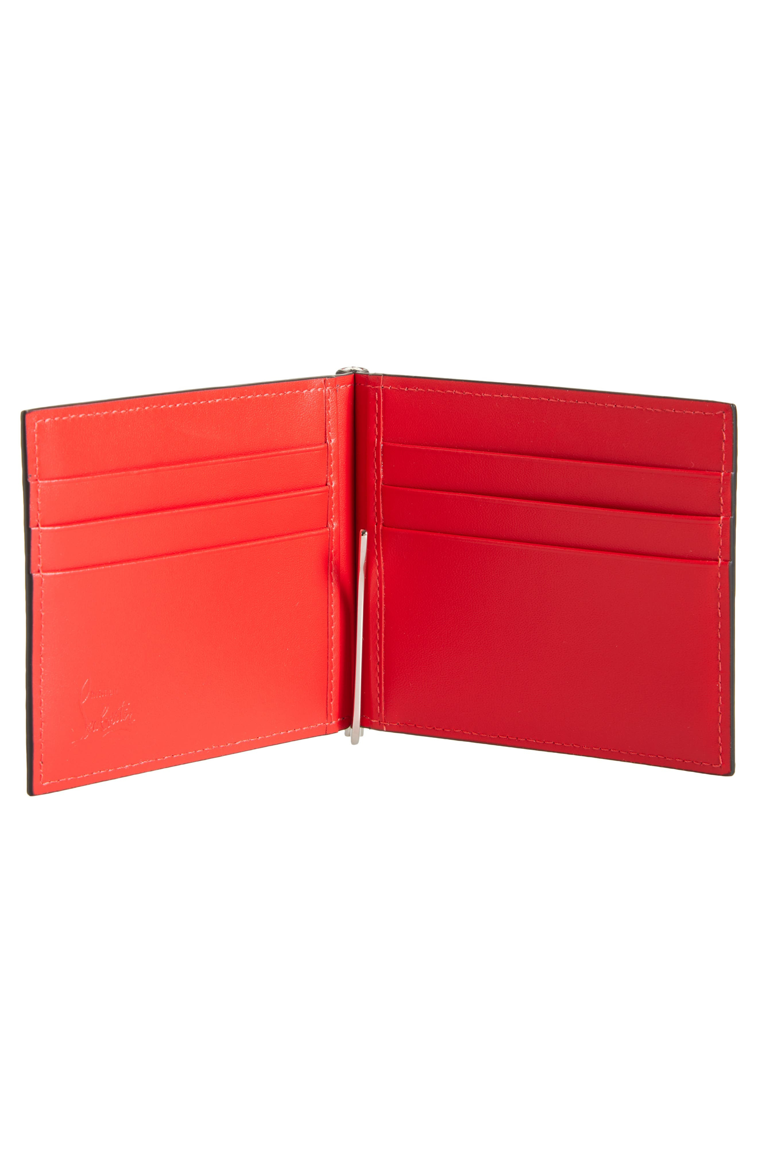 Christian Louboutin Mooncrest Calfskin Bifold Wallet with Money Clip in Black at Nordstrom - 2