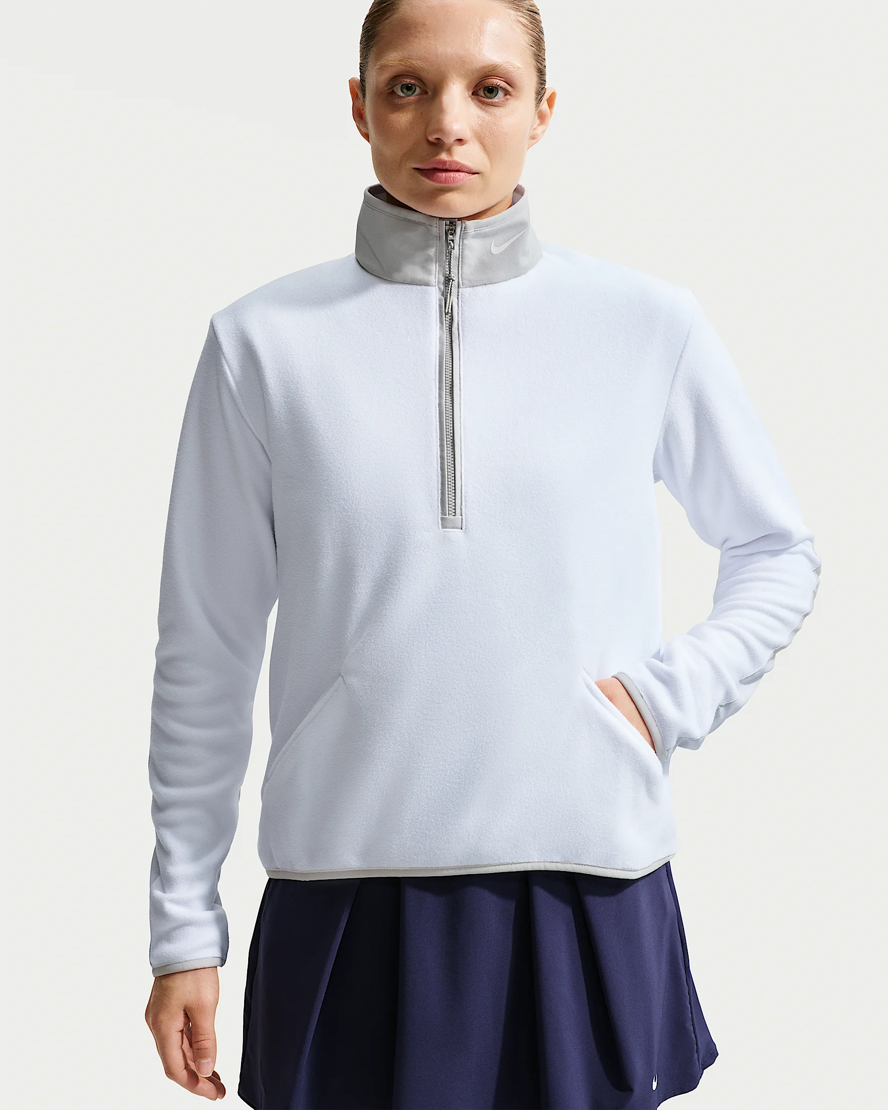 Nike Therma-FIT Victory Women's Long-Sleeve 1/2-Zip Golf Top - 1
