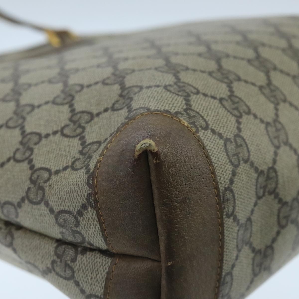 GUCCI GG Supreme Tote Bag Pvc Leather Beige Gold 89 02 905 - 14