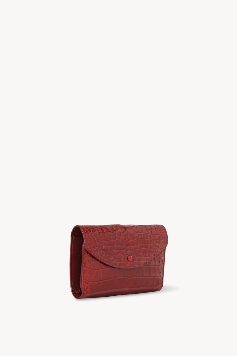 The Row All In Wallet in Alligator outlook