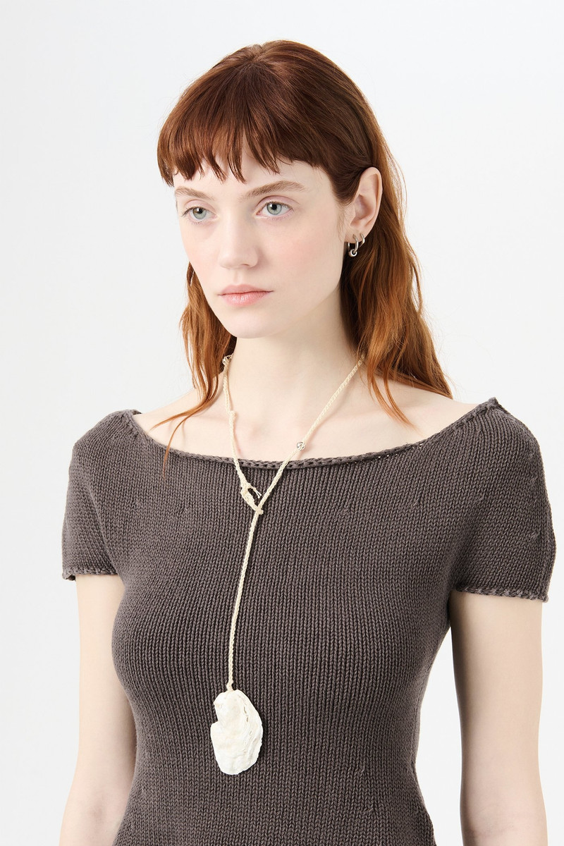 Crochet Catch Necklace Fly Shell 5