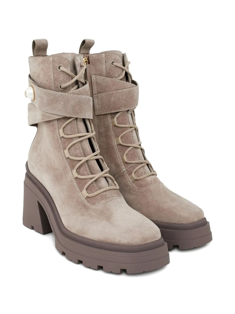 JIMMY CHOO 80mm Noemi square-toe boots outlook