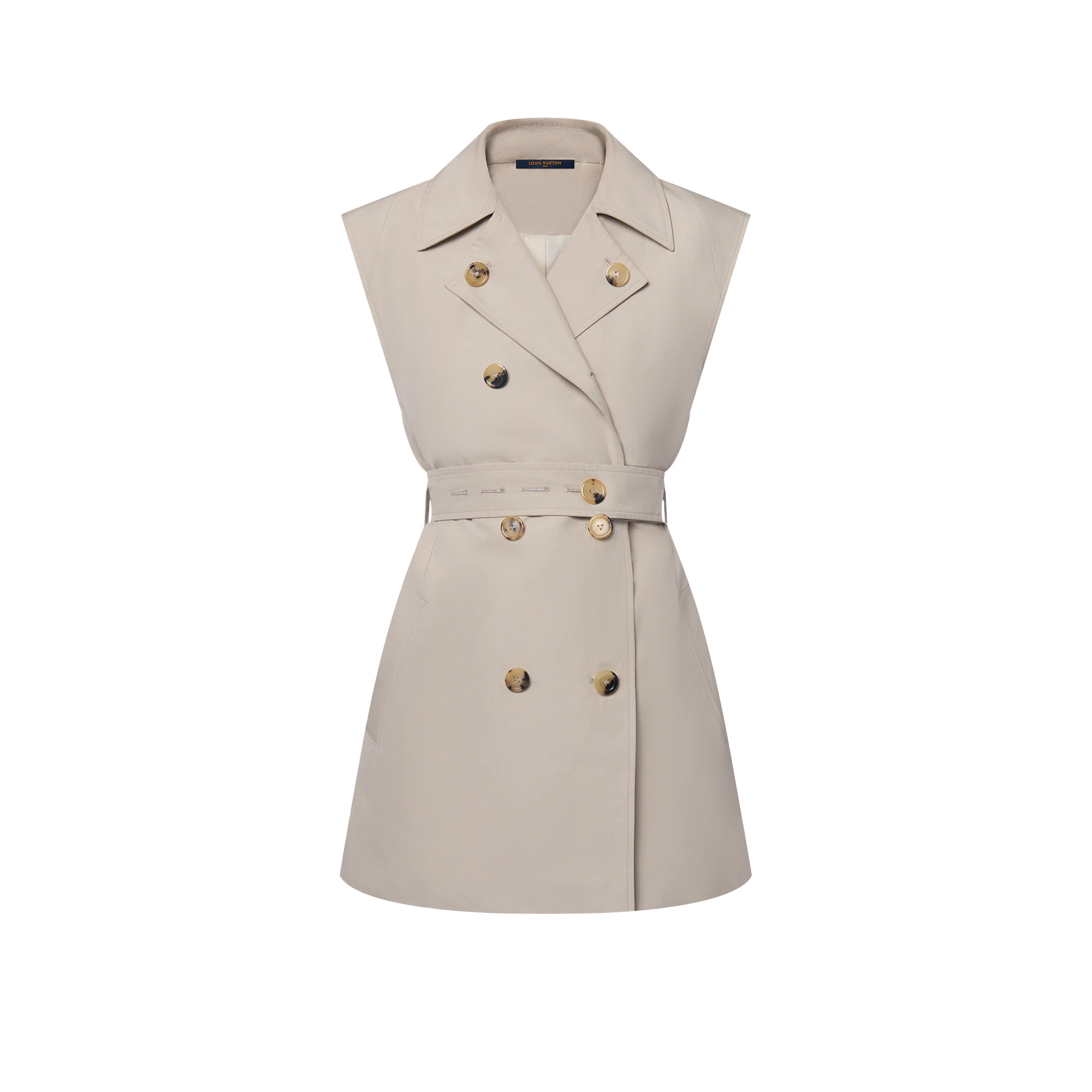 Double-Breasted Trench Dress - 1