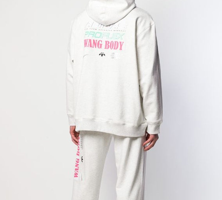 adidas Unisex Alexander Wang Logo Sweatshirt Grey ED1207 - 3