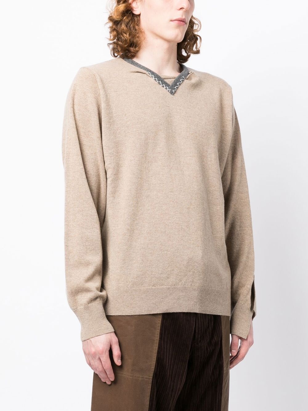 V-neck pullover jumper - 3