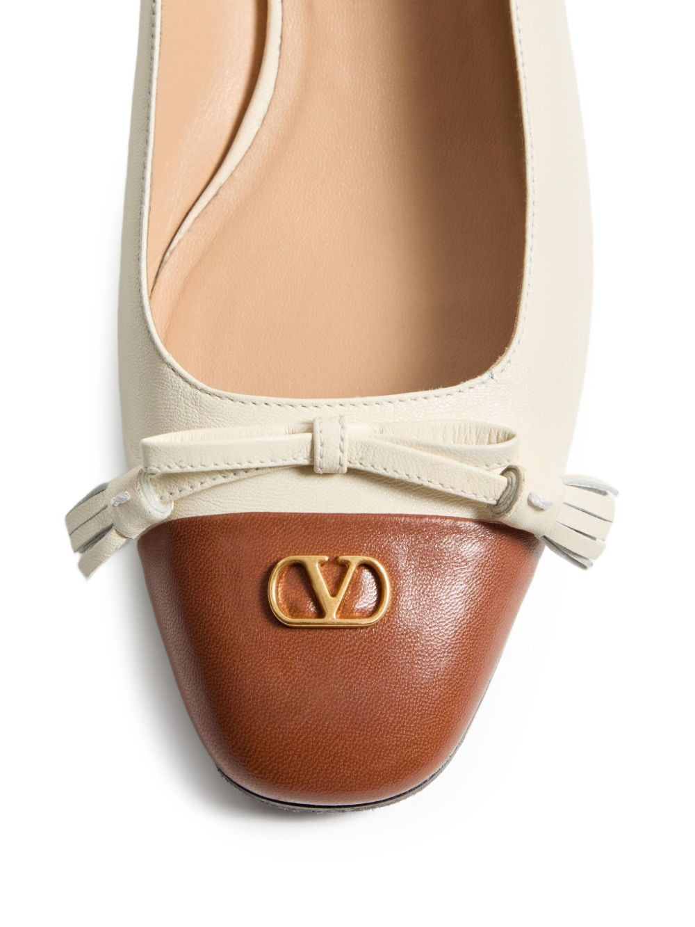 tassel-embellished leather ballet flats - 6