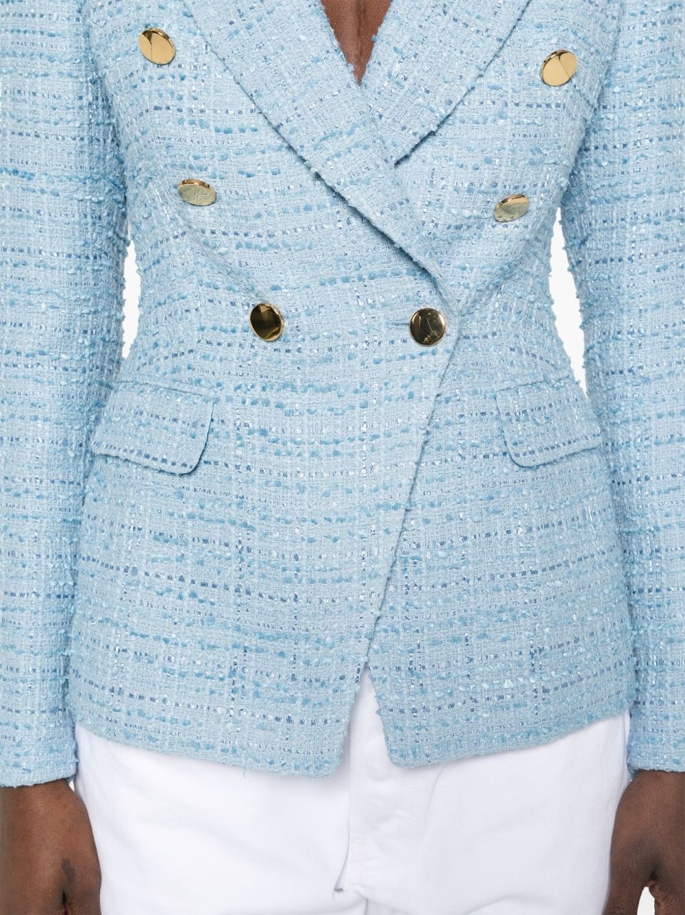 TAGLIATORE - Tagliatore Women Cotton Single-Breasted Jacket - 4