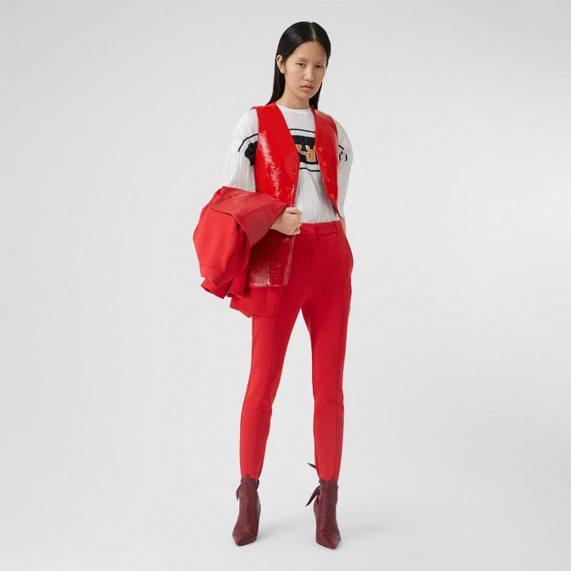 Burberry Vinyl Cropped Waistcoat outlook