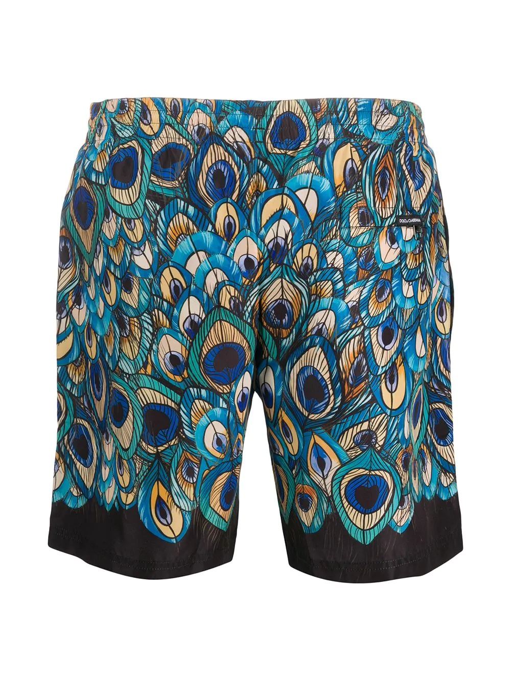 peacock print swimming trunks - 2