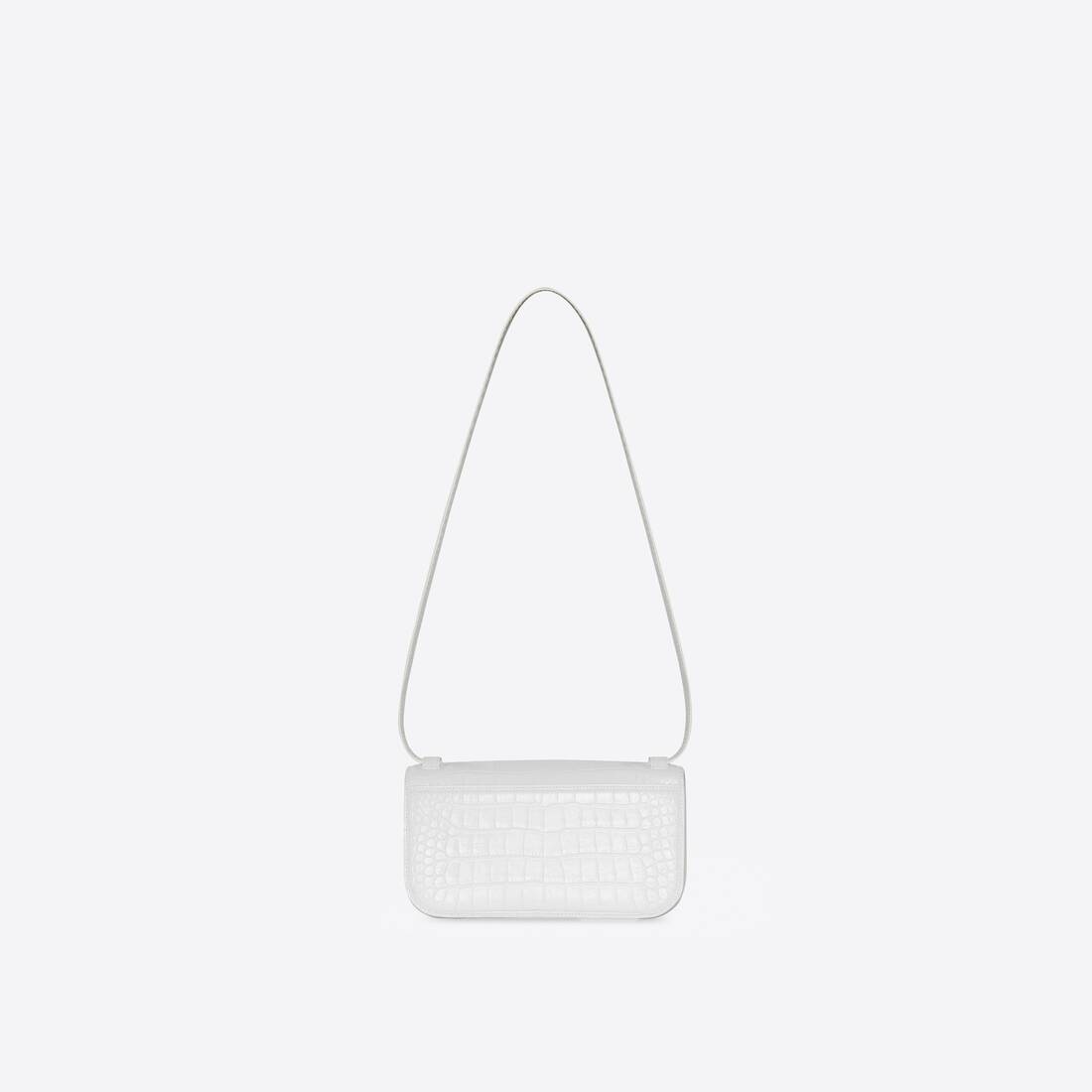 Women's Gossip Small Bag Crocodile Embossed in White - 2