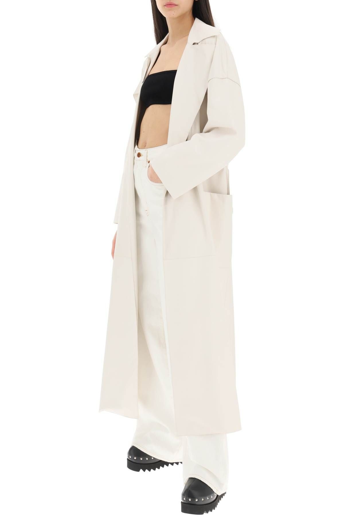 Max Mara AMICA LONG LEATHER TRENCH COAT residenza725 REVERSIBLE