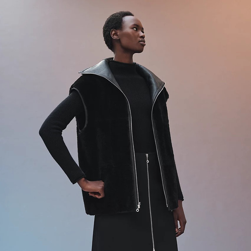 Reversible "Tatersale" leather vest 4