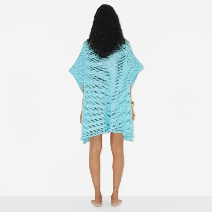 Burberry Hand Knitted Crochet Cotton Cape - 4