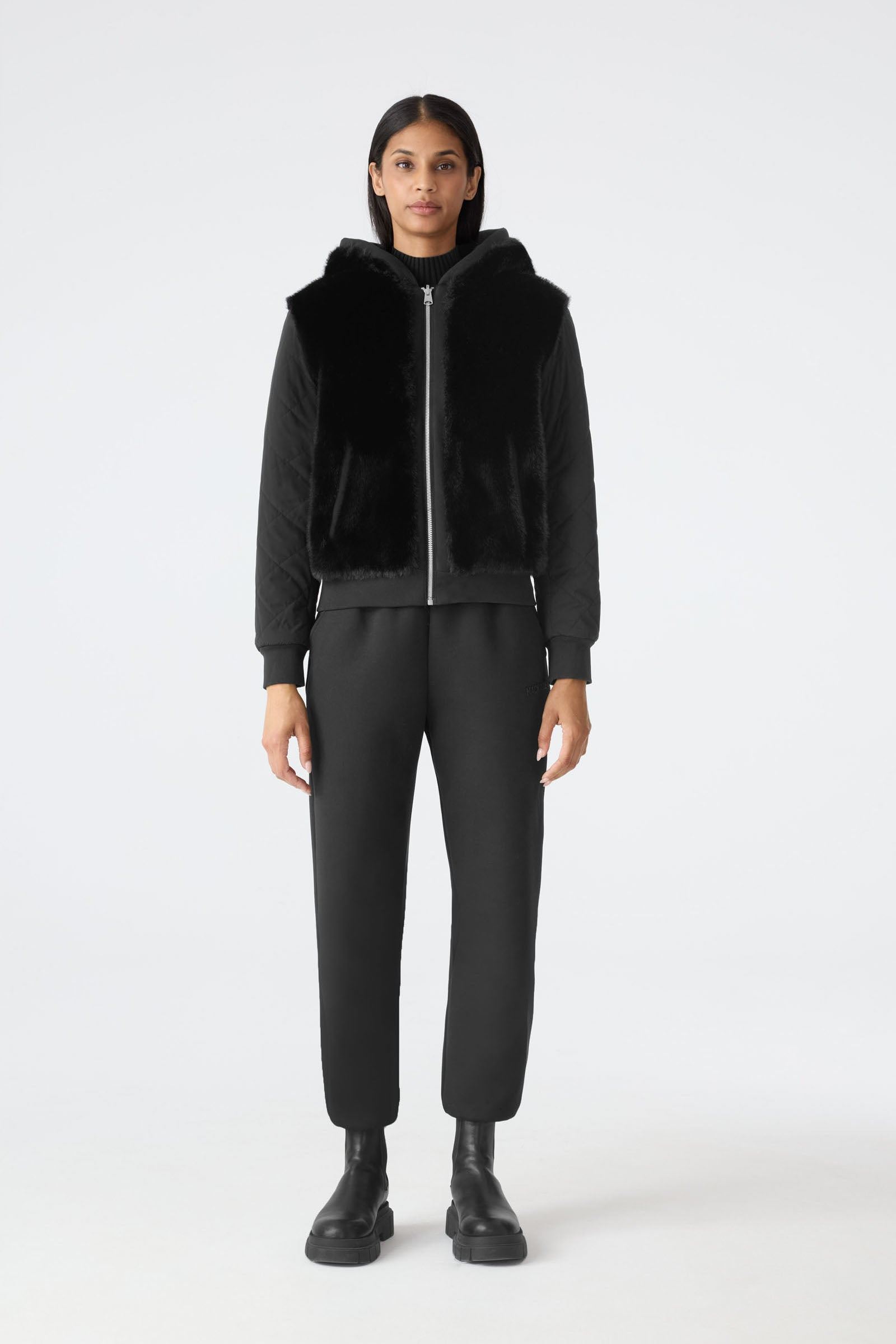 GWENDAL Reversible Faux Fur Hoodie - 2