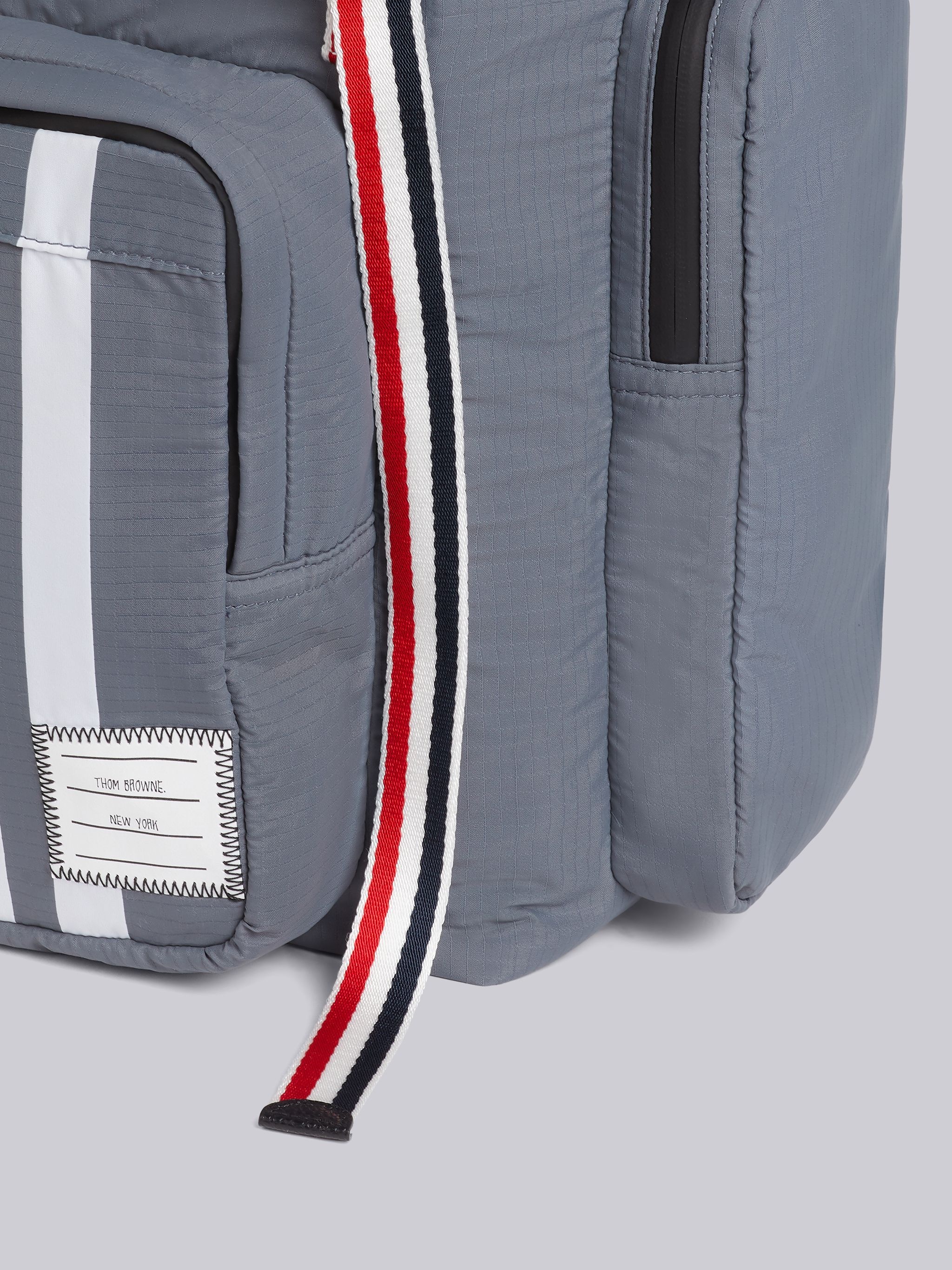 Medium Grey Ripstop Tricolor Webbing 4-Bar Backpack - 3