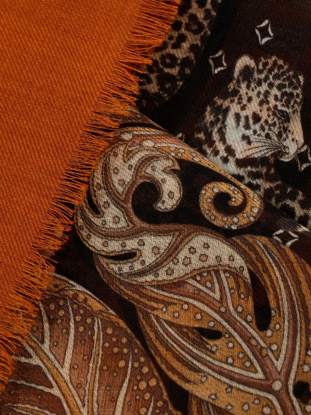Madras-print cashmere scarf - 3
