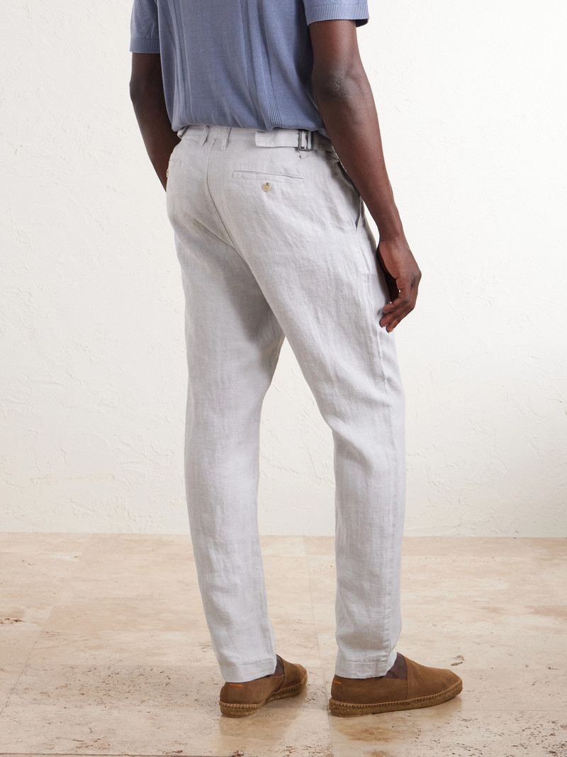 Straight-Leg Linen Trousers 4