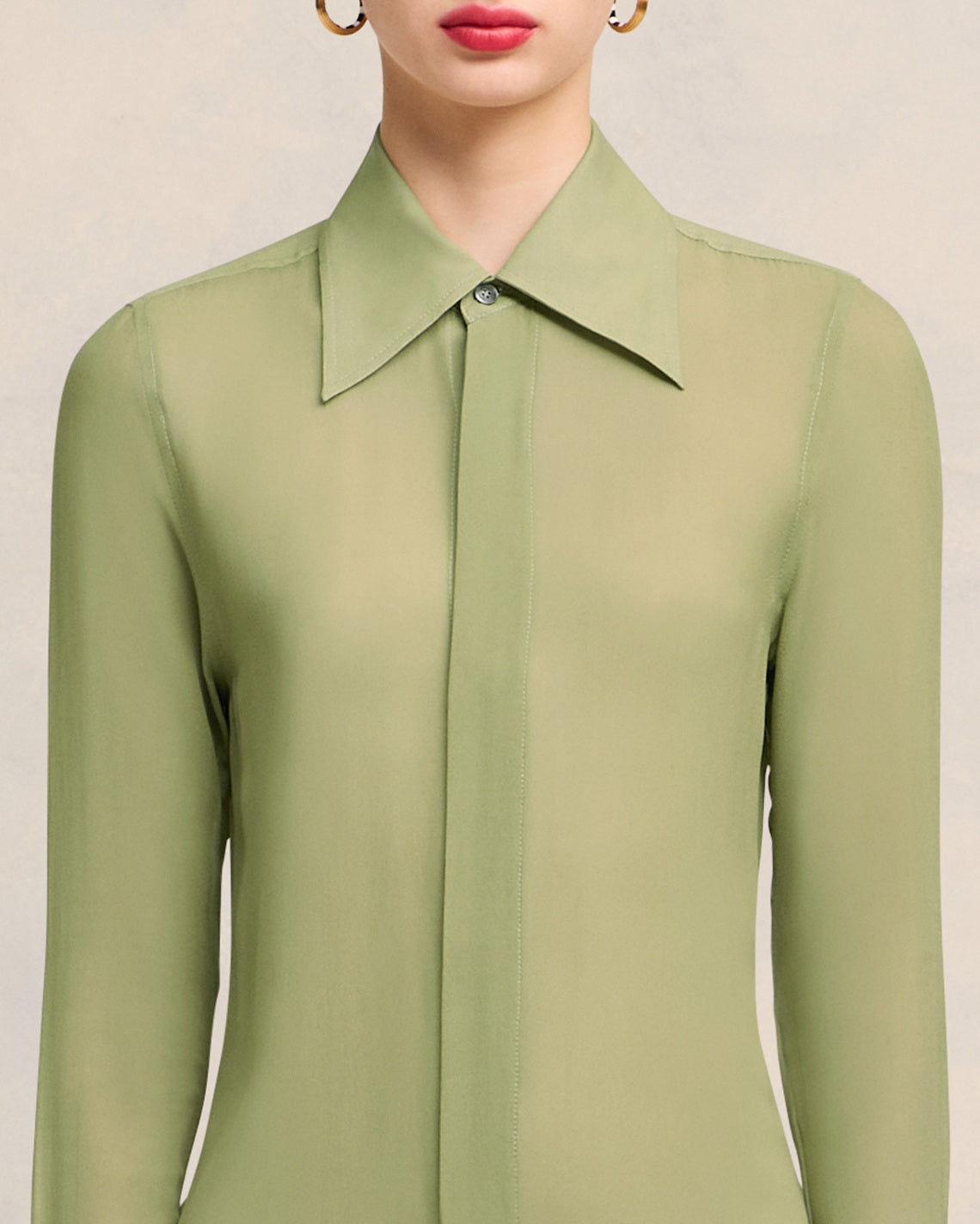 LONG DRESS WITH COLLAR SHIRT - 4