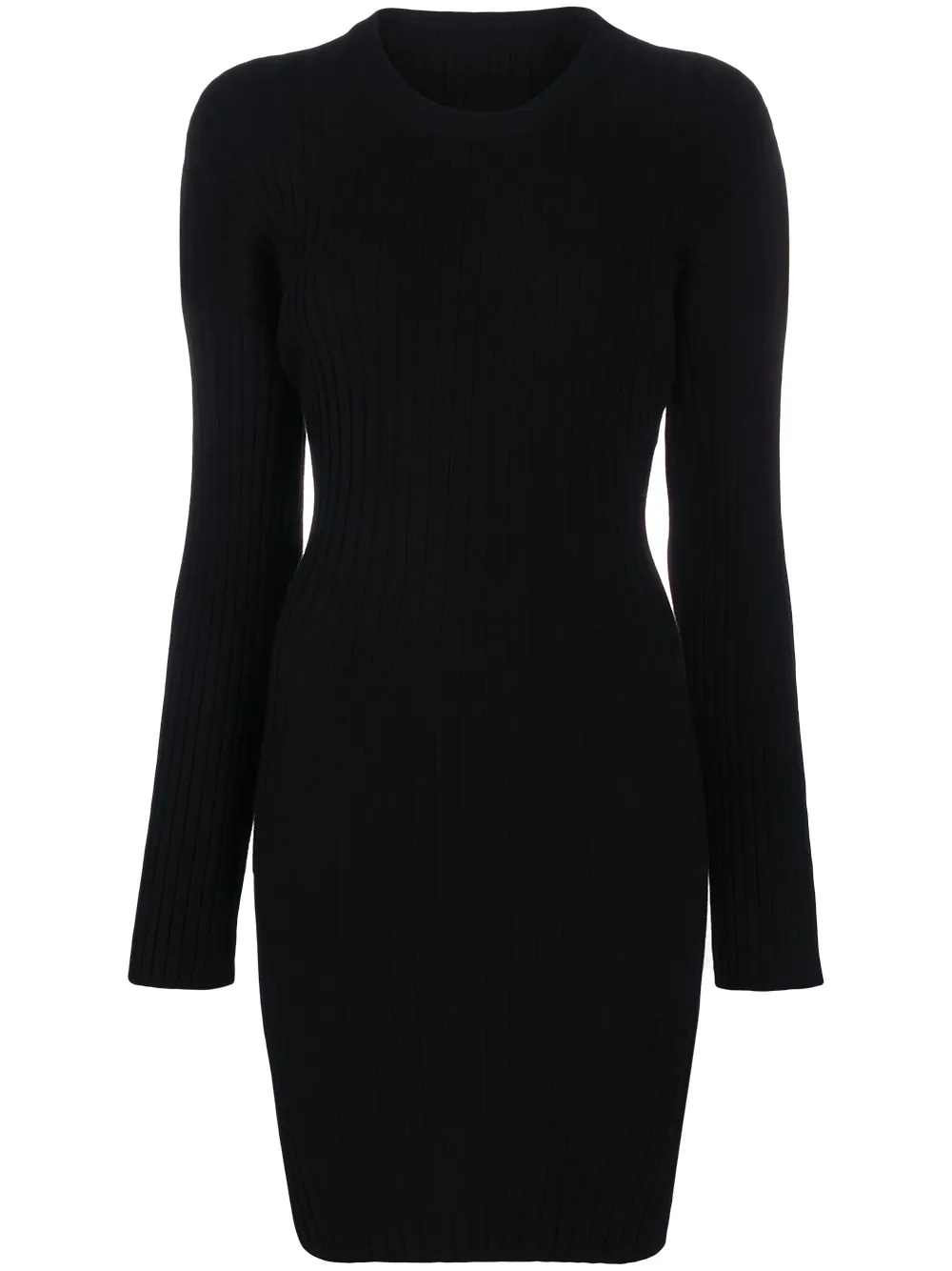 rib-knit dress - 1