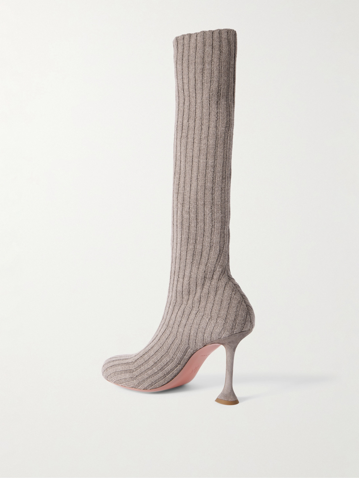 Veneda Ribbed Stretch-knit Sock Boots - 3