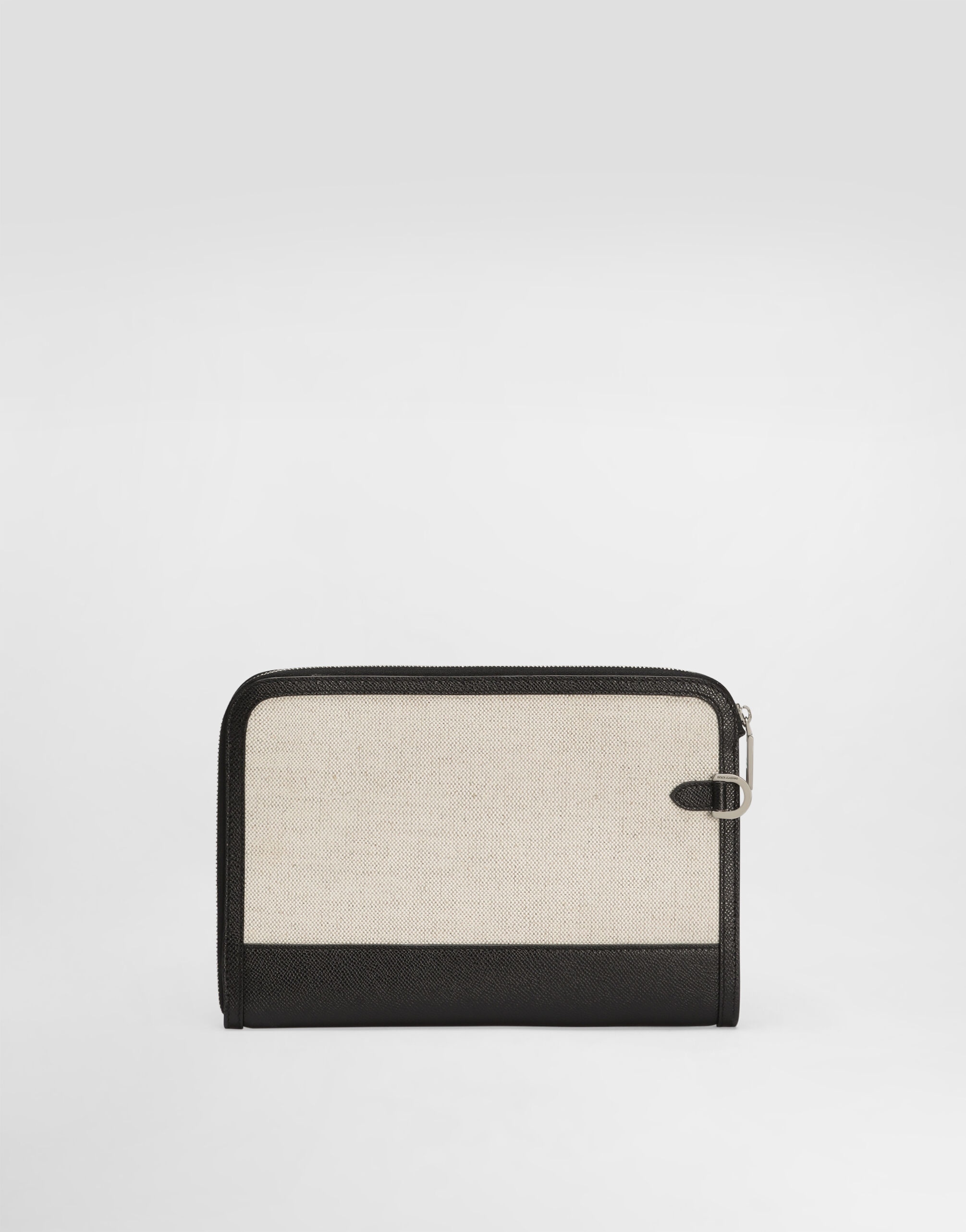 Salt&pepper calfskin atene clutch bag - 4