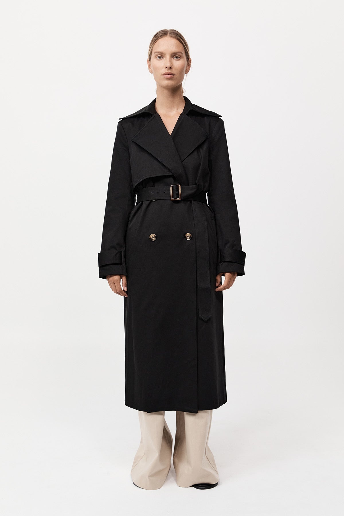 Classic Trench Coat - Black - 3