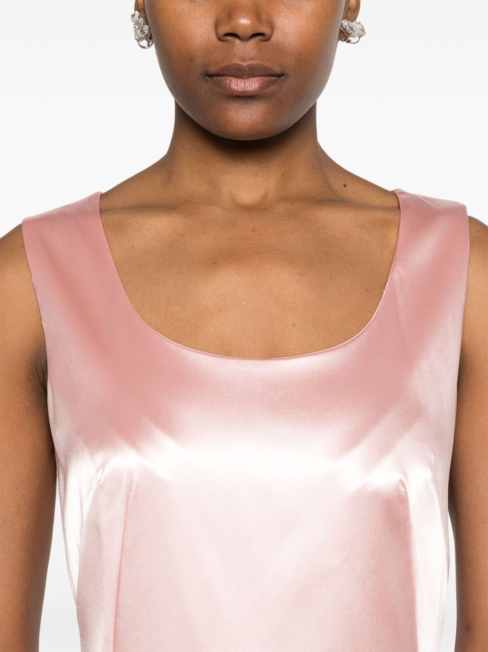 satin midi dress - 5
