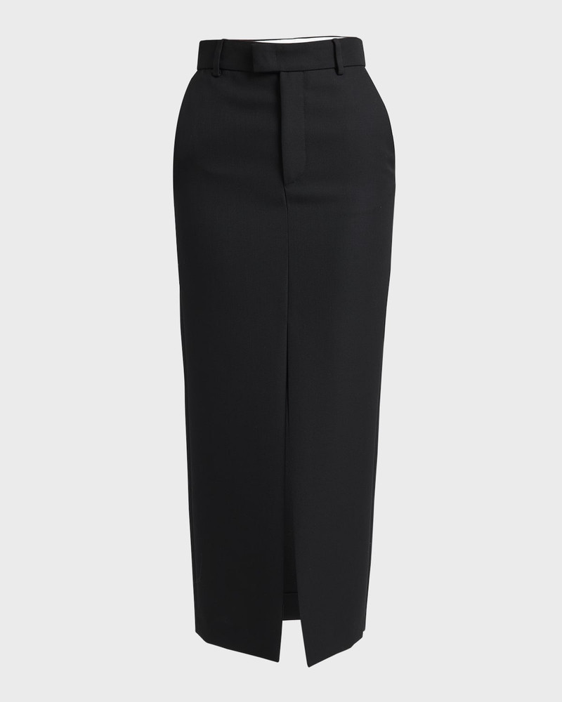 Lula Virgin Wool Midi Skirt 1
