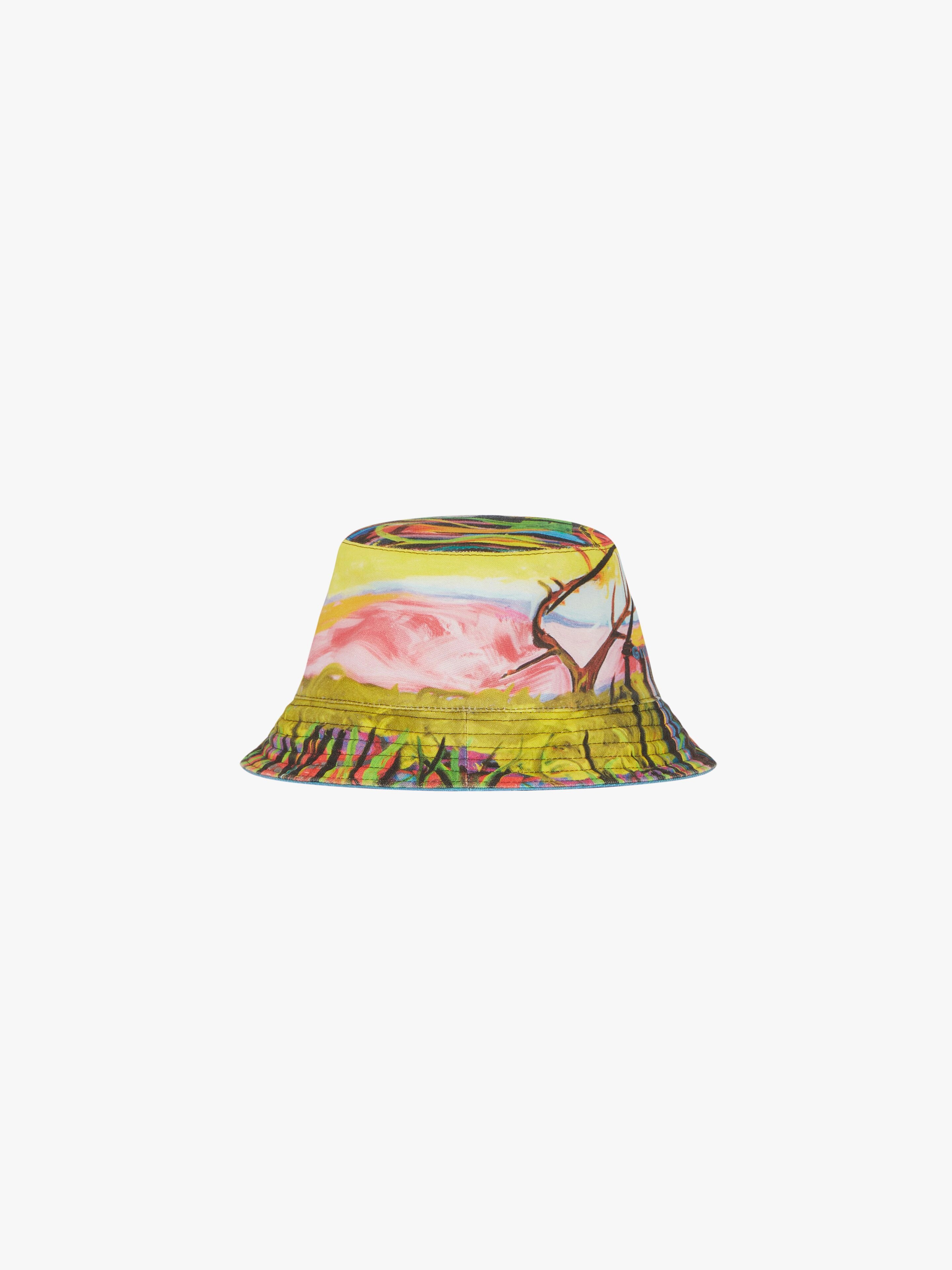 BUCKET HAT IN REAPER PRINT REVERSIBLE CANVAS - 4