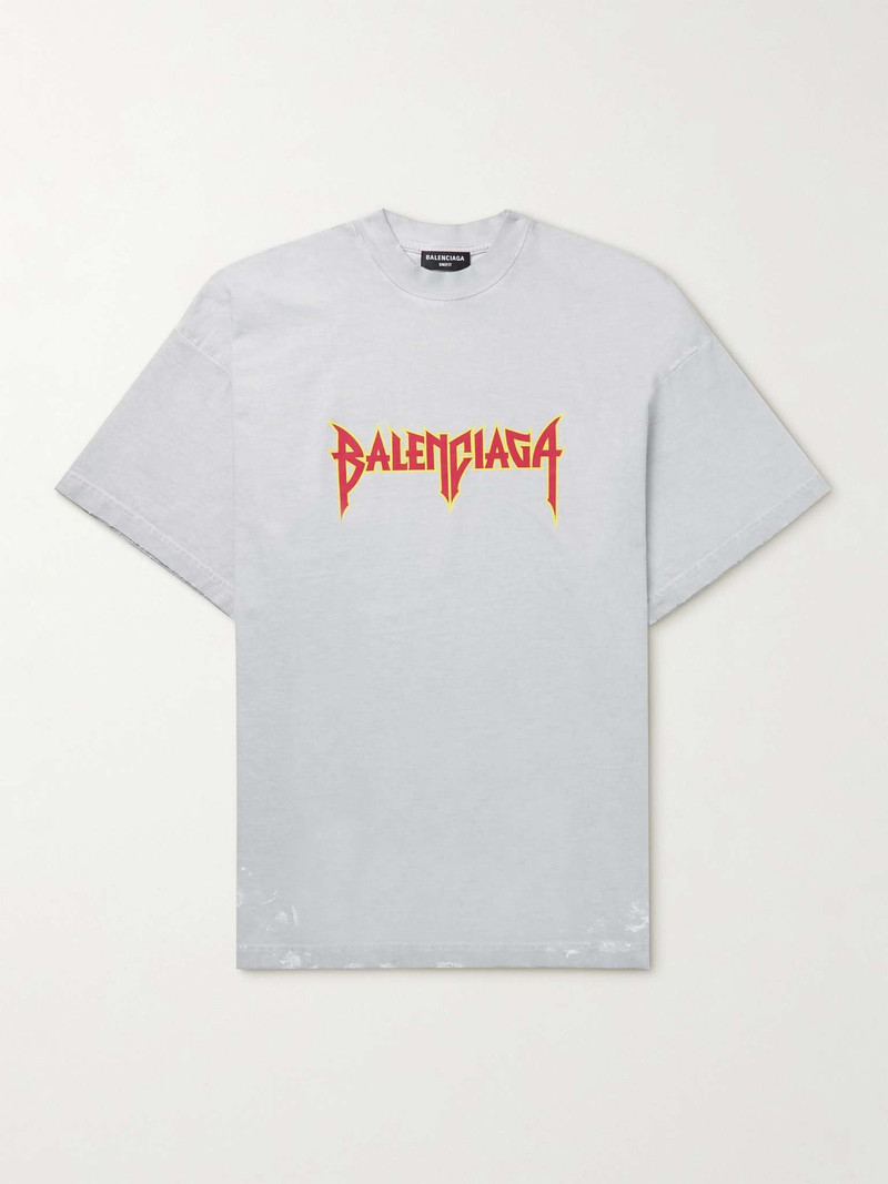 Oversized Logo-Print Cotton-Jersey T-Shirt - 1